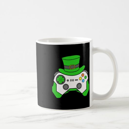 Jongens St. Patricks Dag Videospel Controller Here Koffiemok (Rechts)