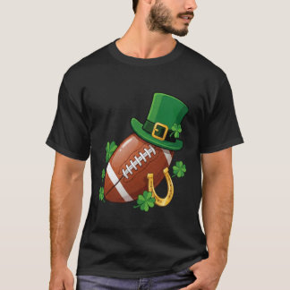 Jongens St. Patricks Dag Voetbal Shamrock Heren S T-shirt
