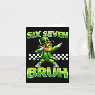 Jongens st patricks day 67 leprechaun dab zes zeve kaart