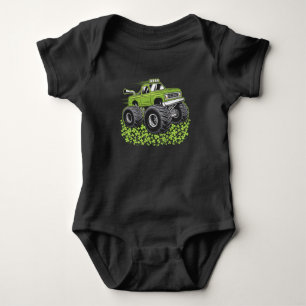 Jongens St. Patrick's Day Peuter Lucky Monstertruc Romper