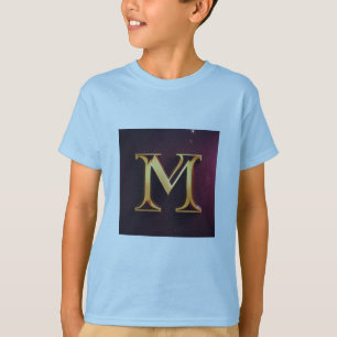 Jongens T-shirt - "M" Logo Gedrukt Design