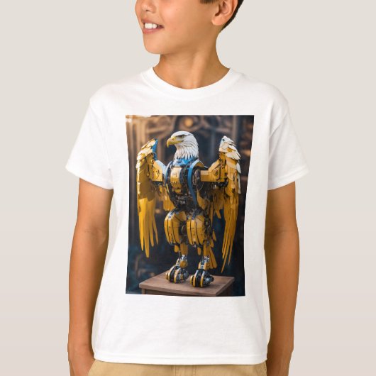 Jongens T-shirt Robotic Eagle (Voorkant)