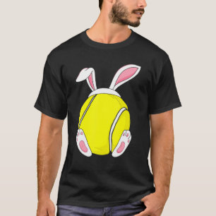 Jongens Tiener Mannen Happy Paast Tennis Bunny Coa T-shirt