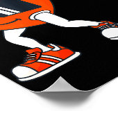 Jongens Valentijnsdag Dabbing Heart Funny Boys Poster (Hoek)