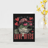 Jongens Valentijnse Vissen Valentijn liefde Grappi Kaart (Gele Bloem)