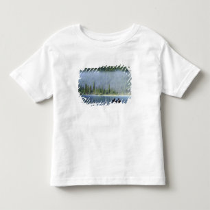 Jongens vissen op Waterfowl Lake, Banff National Kinder Shirts