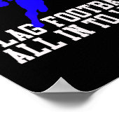 Jongens vlag Football voor kinderen, jongeren of v Poster (Hoek)