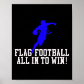 Jongens vlag Football voor kinderen, jongeren of v Poster (Voorkant)