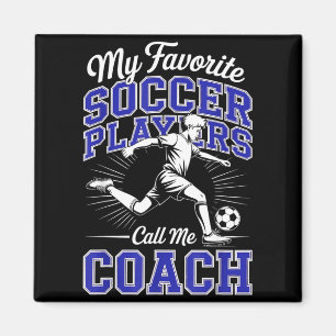 Jongens Voetbalcoach Mijn Favoriete Voetbalspelers Magneet