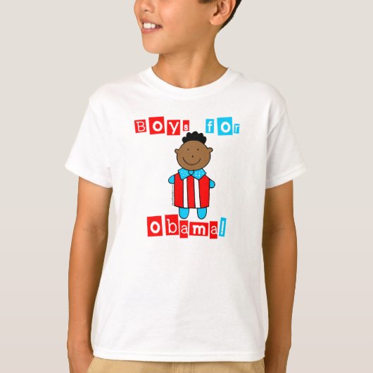 Jongens voor Obama Tee Shirt (Voorkant)
