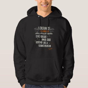 Jongens, we zijn vrij, leraren blij, laatste schoo hoodie