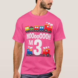Jongens Woooooooh IK BEN 3 Treinen Verjaardag Voor T-shirt