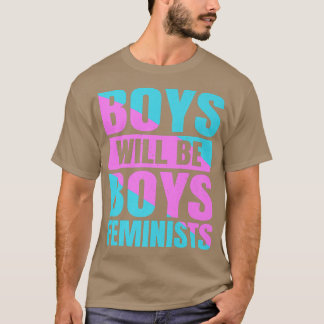 Jongens worden jongens feministische feministen Me T-shirt
