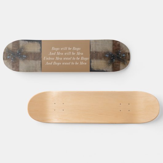Jongens worden jongens skateboard (Horizontaal)