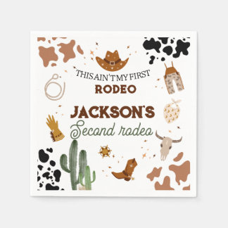 Jongens zijn niet mijn eerste Rodeo Cowboy 2e verj Servet