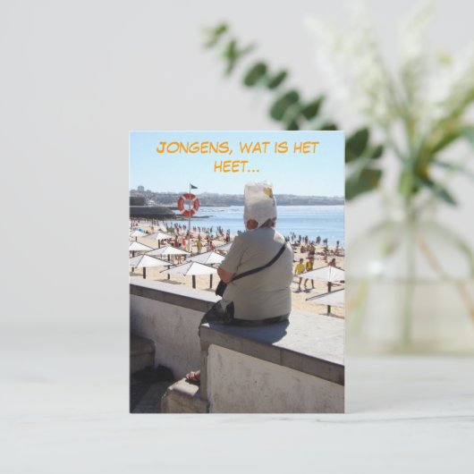Jongens, zo heet (Nederlands) grappig Briefkaart (Staand voorkant)