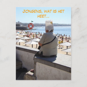 Jongens, zo heet (Nederlands) grappig Briefkaart