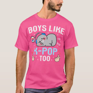 Jongens zoals K-Pop Te Schattige Kawaii Seal Korea T-shirt