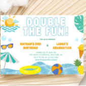 Jongens Zomer Broer Verjaardag en Afstuderen Joint Kaart