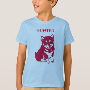 Jongens zwart t-shirt met dier op de voorkant.