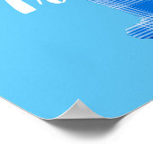 Jongensnaam Aangepaste geruite letter T Poster (Hoek)