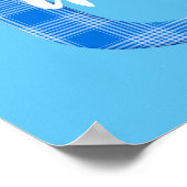 Jongensnaam aangepaste karos letter U Poster (Hoek)