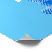 Jongensnaam aangepaste plaid letter Y Poster (Hoek)