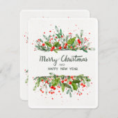 JONGER EN GOEDE JAAR FEESTDAGENKAART (Voorkant / Achterkant)