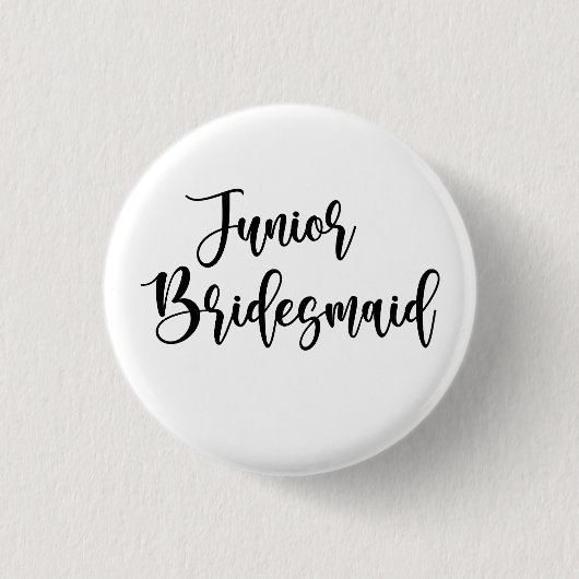Jongere bruidsmeisje ronde button 3,2 cm (Voorkant)
