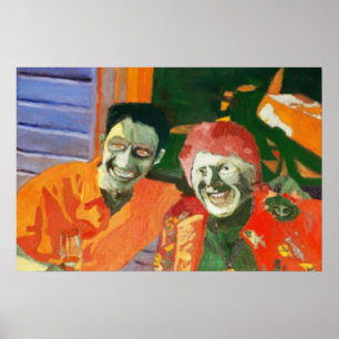 JONGEREN EN BEAUTY DELEN EEN LAUW POSTER