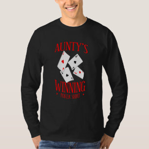 Jongeren met tante Kansspelen Aunti T-shirt
