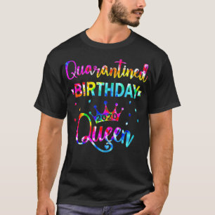 Jongeren Quarantine verjaardag koningin sociale af T-shirt