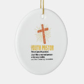 Jongerendominee, Funny Pastor Keramisch Ornament (Rechts)