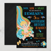 Jongerenfeest op verjaardagsfeestje kaart (Voorkant / Achterkant)