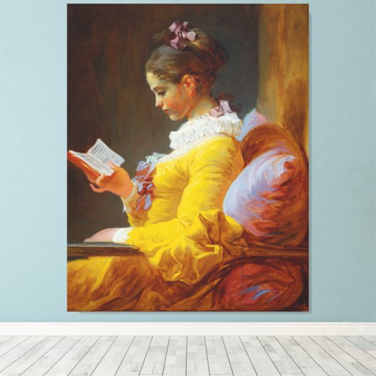 Jongerenlezing Jean-Honore Fragonard Canvas Afdruk (Insitu (Houten vloer))