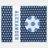 Jongerenmanagers Voetbal Sport op maat Fleece Deken (Voorkant (Horizontaal))