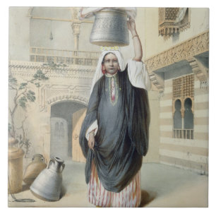 Jongerenmeisje dat terugkeert uit de Hammam in Ca Tegeltje