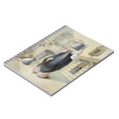 Jongerenmeisje dat terugkeert uit de Hammam in Caï Notitieboek (Linkerzijde)