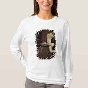 Jongerenmeisje op het werk t-shirt
