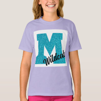 Jongerenmohave Wildcats - Glitter 'M'-shirt T-shirt