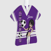 Jongerensportmeisje | PAARS Ornament (voorkant)