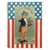  jongetje Sam op 4 juli Notitieboek (Voorkant)