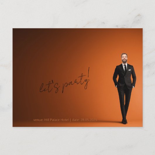 Jonggezellenfeest Briefkaart (Voorkant)