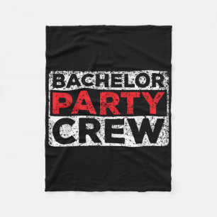 Jonggezellenfeest Crew Bruid Bruidegom Team _2 Fleece Deken