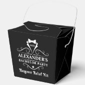 Jonggezellenfeest Witte Smoking Stropdas kater Bedankdoosjes (Voorkant)