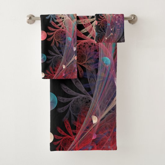 Jonglage Abstracte Modern Fantasy Fractal Art Bad Handdoek (Insitu)