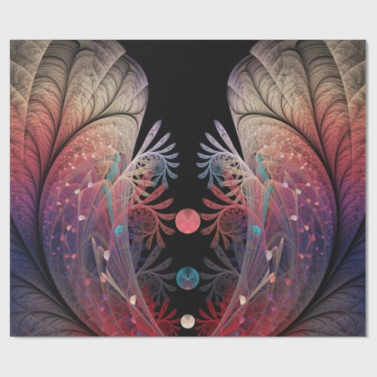 Jonglage Abstracte Modern Fantasy Fractal Art Cadeaupapier (Vlak)