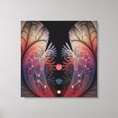 Jonglage Abstracte Modern Fantasy Fractal Art Canvas Afdruk (Voorkant)