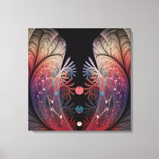Jonglage Abstracte Modern Fantasy Fractal Art Canvas Afdruk (Voorkant)
