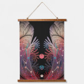 Jonglage Abstracte Modern Fantasy Fractal Art Hangend Wandkleed (Voorkant)